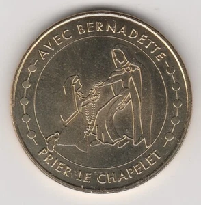 A 2012 TOKEN MEDAILLE MONNAIE DE PARIS -- 65 108 LOURDES PRIER LE CHAPELET SD - Bild 1 von 2