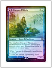 1x Foil Glasspool Mimic, Regular Border, Zendikar Rising, Magic MTG