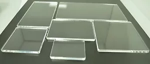 Perspex Stanzen Blöcke 5mm Dick Set 1 Klar perspex Plastik - Bild 1 von 2