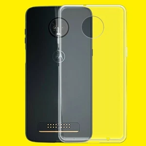 Transparent Slim Soft Case for Motorola Moto Z3 Play XT1929 Sprint/U.S. Cellular - Picture 1 of 1