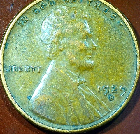 U.S.-1929 "S" WHEATBACK CENT "LAMINATION ERROR" Cover