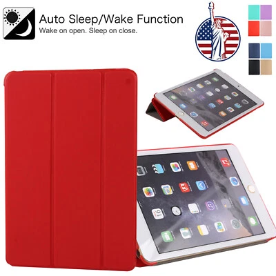 For iPad 11th 10th 9th 8th 7th Generation PU Leather Shockproof Smart Case Cover - Image 1 of 4