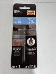 Simpson Stong-Tie Drill Bit 5/32 x 3 1/2” - Picture 1 of 5