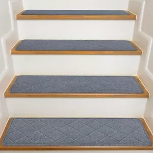 Stair Treads Non Slip for Wooden Steps Indoor, 15 Pack 8"X30"Carpet Stair Treads - Picture 1 of 6