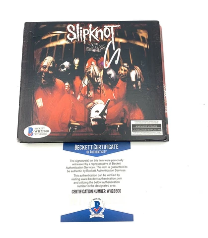 COREY TAYLOR SIGNED AUTOGRAPH SLIPKNOT CD BOOKLET BECKETT BAS 2 Cover