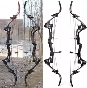 Recurve Bow American Hunting Bow 320FPS Draw Weight 40-55Lbs Adjustable Compound - Picture 1 of 12