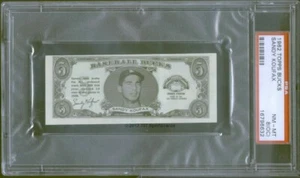 1962 Topps Baseball Bucks  Sandy Koufax PSA 8oc (6632) - Picture 1 of 2