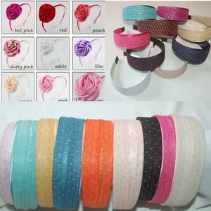 Satinhaarreifen Satin  Haarschmuck Headbands Haarband Hoop Hairbands Haarreifen  - Bild 1 von 24