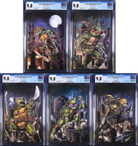 '19 TMNT Ninja Turtles 101 102 103 104 105 Slab City Comic VIRGIN SET(5) CGC 9.8 - Picture 1 of 11