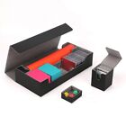 PU Flip Card Box with Small Drawers Card Deck Box  Card Storage