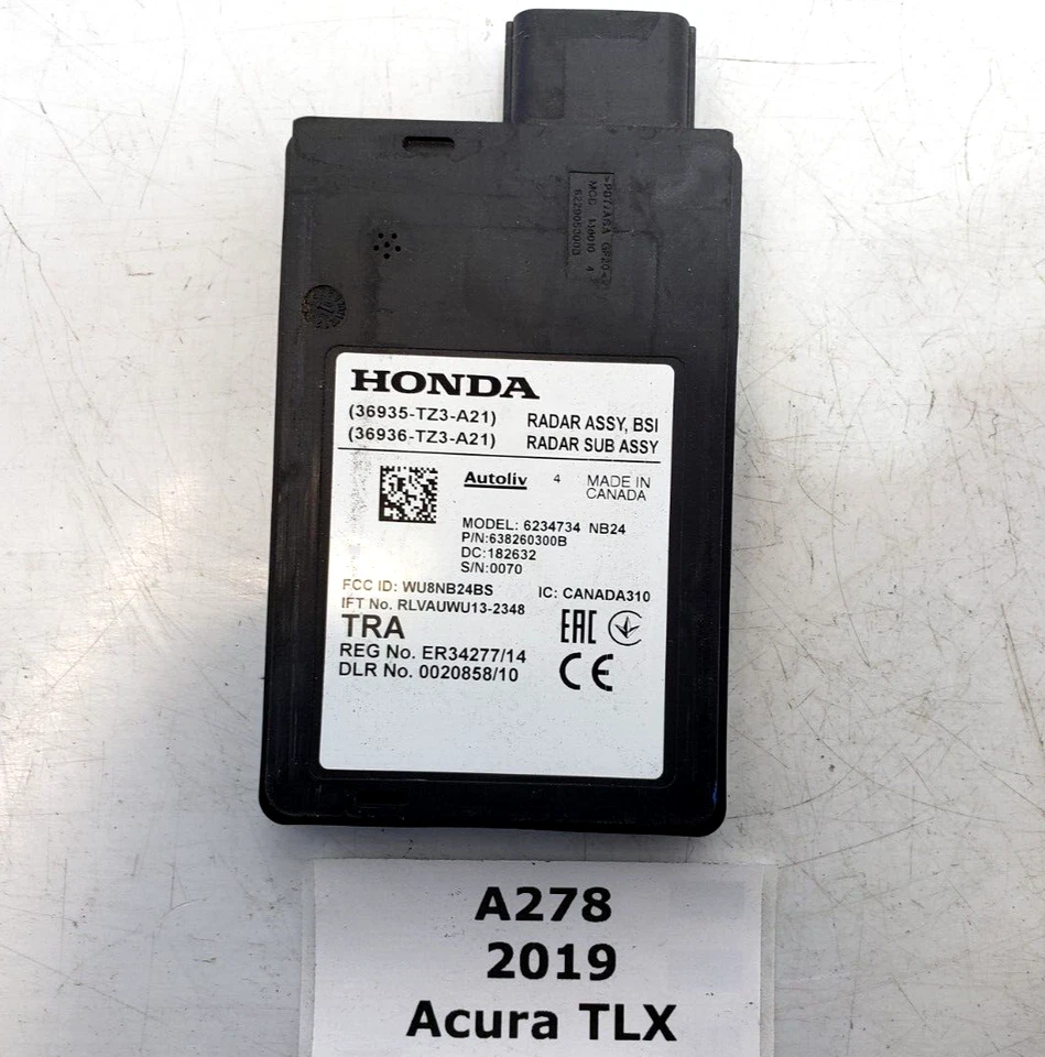 ✅ Оригинальный левый задний модуль управления слепыми зонами со стороны водителя для Acura TLX 2018-2020 годов выпуска - Изображение 1 из 4