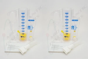 2pz NOS Portex(TM) Coach 2 Spirometro Incentivante Volumetrico, Valvola Unidirezionale 4000mL - Foto 1 di 3