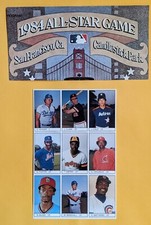 1984 All-Star Game Program 9 Player Insert Sheet - Tony Gwynn