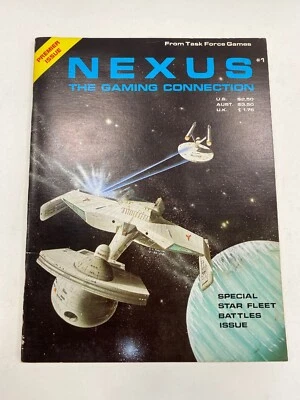 1982 NEXUS The Gaming Connection Magazine #1 Task Force Games Star Fleet Battle  - image 1 of 4