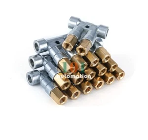 Menge: 2 NEU für 2 3 4 5 6 Wege Aluminium Schmieröl Kolben Verteiler Wert Krümmer - Bild 1 von 6