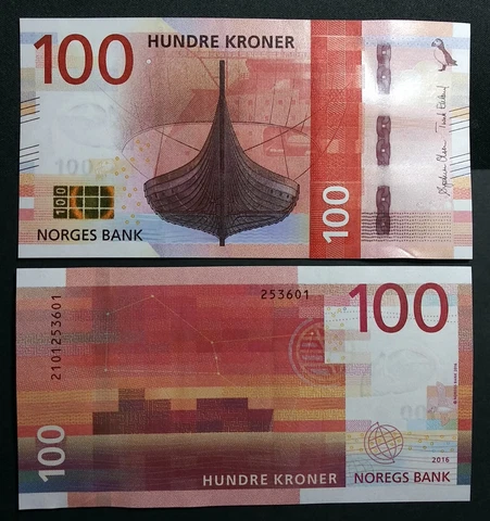 NORWAY 2016-100 Kroner,On “The sea that brings us out into the world: At random Cover