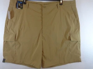 Roundtree & Yorke Performance Cargo Shorts Men's Big Man 46 X 9 Khaki New Tags - Picture 1 of 10