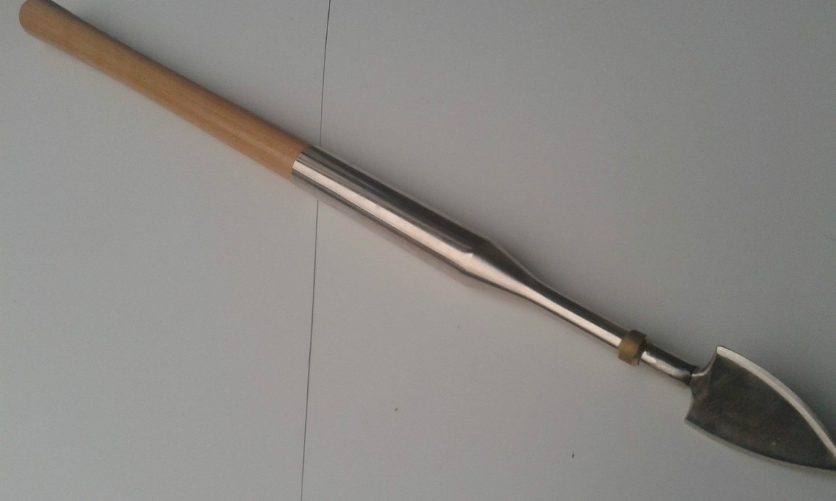Vanghetto Per Tartufi Punta A Lancia - Lunghezza Totale 28cm, Acciaio Inox, Realizzazione Artigianale