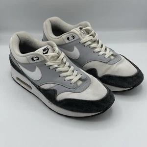 Nike Air Max 1 AM1 Wolf Grey Black White 2017 UK 9.5 US 10.5 EU 44.5 AH8145-003 - Picture 1 of 8