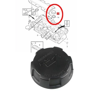 Tapa de llenado de aceite de motor 8692888 para Volvo C70 S60 S80 XC90 XC70 S90 V40 780 850 Foto 1 de 4