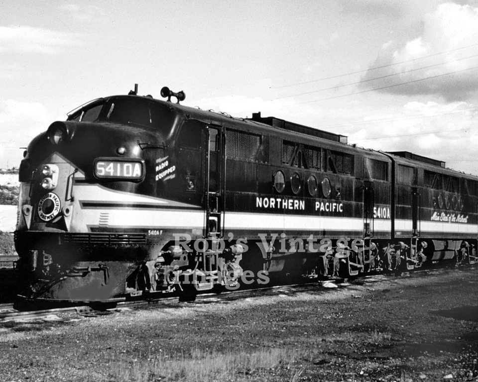 1957 Northern Pacific железной дороги F-9 5410A фото Mainstreeter поезд  - Изображение 1 из 1