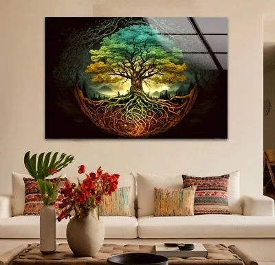 Tree Of Life Glass Wall Art - Image 1 of 4