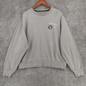 Rag Bone Sweater Mens XL Beige Heavyweight Crew Casual Designer Embroidered - Picture 1 of 17