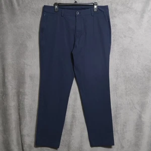 Vineyard Vines On-The-Go Pants Mens 35x32 Blue Stretch Performance Casual OTG - Picture 1 of 12