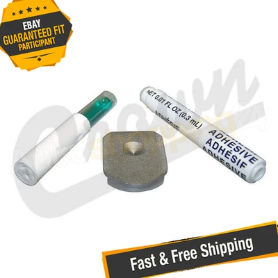 Kit Soporte Espejo Retrovisor Crown J3657374, Incluye Botón Espejo y Adhesivo Foto 1 de 4