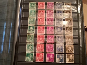 ICOLLECTZONE US Famous American Series 859-893 F/VF used Complete Set (B900) - Picture 1 of 3