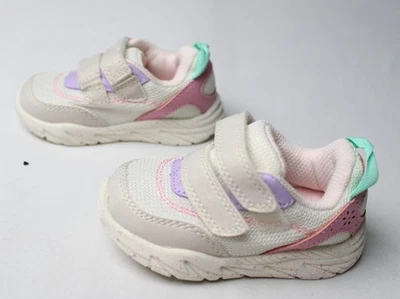 Tênis Carter's Baby Girls First Walker AC2 branco/pastel EUA: 4, 9-12M EU: 19 - Imagem 1 de 4