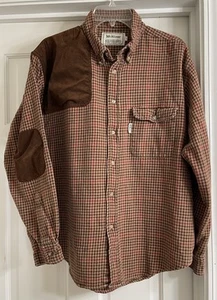 McAlister Sporting Logo Suede Shoulder Patch L/S Shooting Shirt Herren Gr. L! - Bild 1 von 5