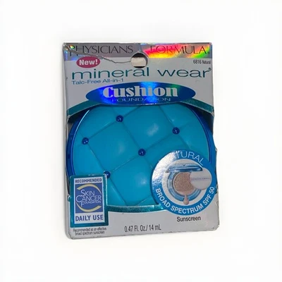 Physicians Formula Mineral Wear All-In-1 Cushion Foundation #6816-Natural. READ - Image 1 of 2