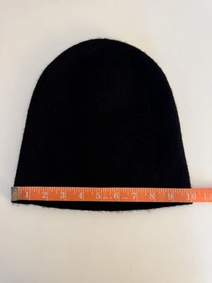 Gorro Zara Accessories Unisex Negro Talla Única 100% Cachemira Foto 1 de 4