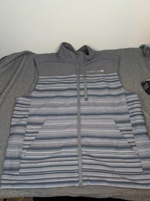 Men's Cinch Bonded Vest Size XXL Full Zip Gray Concealed Carry Fleece - Image 1 of 4