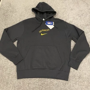 Nike Golden State Warriors Hoodie Mens Small Black City Edition Pullover NBA NEW - Picture 1 of 11