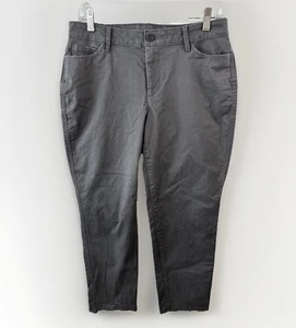 Eddie Bauer Pants Women's Size 4 (31x25) Gray Straight Flat Front Chino Mid Rise - Picture 1 of 10