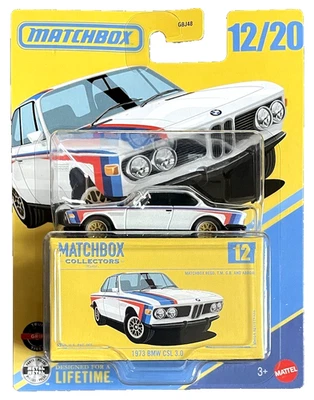 Matchbox 1973 BMW CSL 3.0 E9 12/20 Collectors 2025 1:64 coche modelo M Power embalaje original