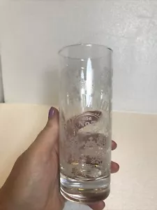Jack Daniels alte Nr. 7 hohe Kugel Glas Winter Urlaub weiße Schneeflocken 6 Zoll - Bild 1 von 6