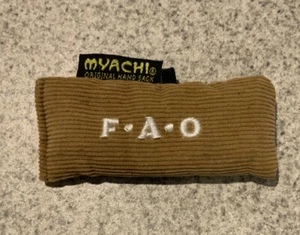 ULTRA RARE MYACHI Original Hand Sack Brown Corduroy FAO Schwarz NYC Never Used - Picture 1 of 7