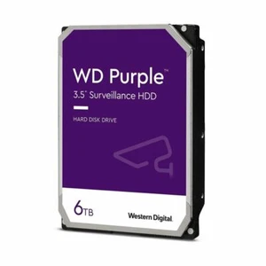 Western Digital WD64PURZ disco rigido WD viola 3,5 6 TB 256 MB SATA 5400 RPM nudo - Foto 1 di 2