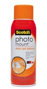 3M Scotch Photo Mount Photo-Safe Spray Adhesive, 10.25 oz, Aerosol New - Picture 1 of 3