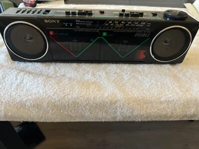 Vintage Sony CFS-W50 Vintage Stereo Cassette-Corder Boombox Retro — 第 1/3 张图片