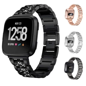 Metal Strap Watch Bracelet For Fitbit Versa 4/3/Sense 2/Sense Replacment Band - Picture 1 of 17