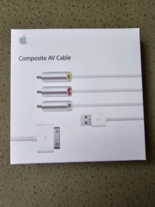 Original Genuine Apple MC748ZM/A Composite AV Cable - Brand New, Sealed Box - Picture 1 of 4