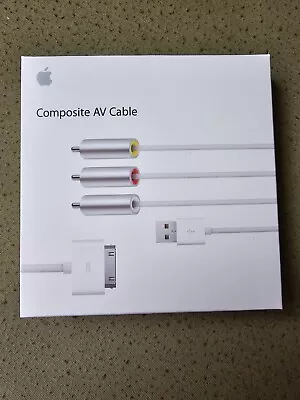 Original Genuine Apple MC748ZM/A Composite AV Cable - Brand New, Sealed Box - Image 1 of 4