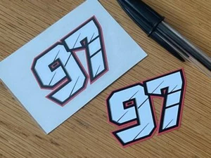 Xavi Vierge Race Number 97 (Very Small Pair) - UK SELLER - Picture 1 of 1