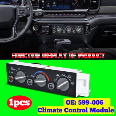 Módulo de control de clima de aire acondicionado para Chevrolet K2500 Suburban 1996-1999 599-006 Foto 1 de 4