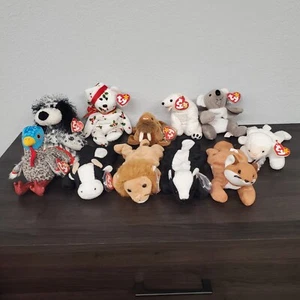 Ty Beanie Babys SELTEN 1993-2002 mit hängenden/schwingenden Etiketten Menge x 11 alle AUSVERKAUFT - Bild 1 von 4