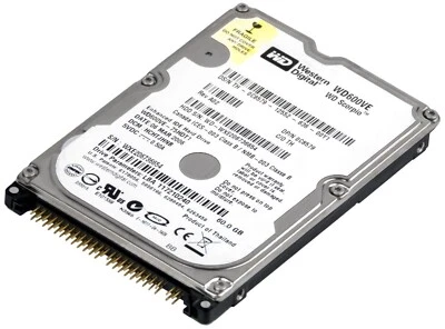 Hard Drive WD Scorpio WD600VE 60GB 5400U/Min 8MB Pata Ata Ide 2.5 " Inch - Image 1 of 3